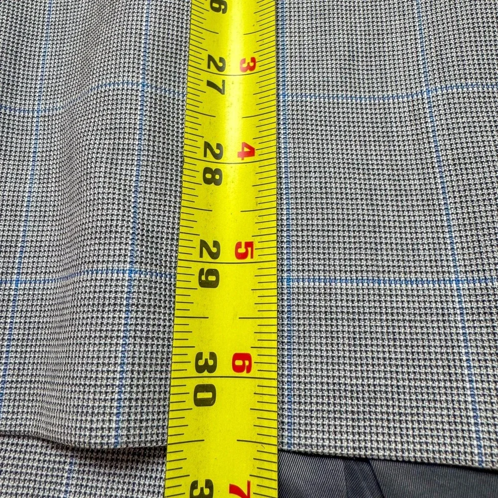 Jos A Bank Blazer Mens 41R Wool Tailored Fit Plaid‎ Check Suit Jacket Classic